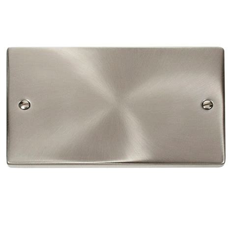 electrical box blank plate chrome|Polished Chrome 2 Gang Blank Wall Plate .